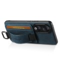 For Honor 90 Pro Suteni H13 Litchi Leather Wrist Strap Wallet Back Phone Case(Blue)