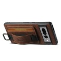 For Google Pixel 8 Pro Suteni H13 Litchi Leather Wrist Strap Wallet Back Phone Case(Brown)