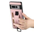For Google Pixel 8 Pro Suteni H13 Litchi Leather Wrist Strap Wallet Back Phone Case(Pink)