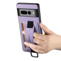 For Google Pixel 8 Pro Suteni H13 Litchi Leather Wrist Strap Wallet Back Phone Case(Purple)