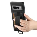 For Google Pixel 7a Suteni H13 Litchi Leather Wrist Strap Wallet Back Phone Case(Black)