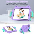 For Lenovo Xiaoxin Pad 2024/Tab M11 Ice Baby EVA Shockproof Hard PC Tablet Case(Light Purple+Mint Gr