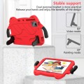 For Onn Tbspg 100110027 2023 Ice Baby EVA Shockproof Hard PC Tablet Case(Rose Red+Black)