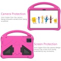 For Teclast M50 HD 10.1 / M50 Pro EVA Shockproof Tablet Case with Holder(Rose Red)