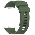 For Redmi Watch 4 Solid Color Silicone Sports Watch Band(Dark Green)