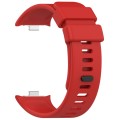 For Redmi Watch 4 Solid Color Silicone Sports Watch Band(Red)