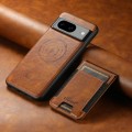 For Google Pixel 8 Pro Suteni H17 Oil Eax Leather Detachable Wallet Phone Case(Brown)