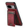 For Google Pixel 8 Pro Suteni H17 Oil Eax Leather Detachable Wallet Phone Case(Red)
