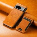 For Google Pixel 8 Pro Suteni H17 Oil Eax Leather Detachable Wallet Phone Case(Khaki)