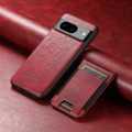 For Google Pixel 8a Suteni H17 Oil Eax Leather Detachable Wallet Phone Case(Red)