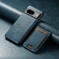 For Google Pixel 8a Suteni H17 Oil Eax Leather Detachable Wallet Phone Case(Blue)