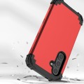 For Samsung Galaxy S24 5G 3 in 1 Silicone Hybrid PC Shockproof Phone Case(Red)