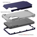 For Samsung Galaxy S24+ 5G 3 in 1 Silicone Hybrid PC Shockproof Phone Case(Blue)