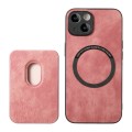 For iPhone 6 Plus / 6s Plus Retro Leather Card Bag Magnetic Phone Case(Pink)