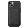 For iPhone 7 / 8 / SE 2022 Retro Leather Card Bag Magnetic Phone Case(Black)