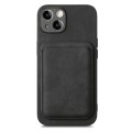 For iPhone 11 Retro Leather Card Bag Magnetic Phone Case(Black)