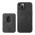 For iPhone 11 Retro Leather Card Bag Magnetic Phone Case(Black)