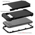 For Google Pixel 8a 3 in 1 Silicone Hybrid PC Shockproof Phone Case(Black)