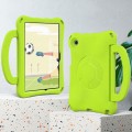 For Samsung Galaxy Tab A8 10.5 2021 Handle Football Shaped EVA Shockproof Tablet Case(Grass Green)