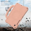 For Samsung Galaxy Tab A8 10.5 2021 Handle Football Shaped EVA Shockproof Tablet Case(Light Pink)