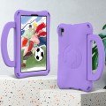 For Samsung Galaxy Tab A7 Lite 8.7 T220/T225 Handle Football Shaped EVA Shockproof Tablet Case(Light