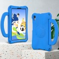 For Samsung Galaxy Tab A7 Lite 8.7 T220/T225 Handle Football Shaped EVA Shockproof Tablet Case(Blue)