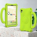 For Samsung Galaxy Tab A 8.0 T290/T295 Handle Football Shaped EVA Shockproof Tablet Case(Grass Green