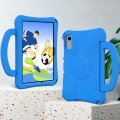For Samsung Galaxy Tab A9+ 10.95 2023 Handle Football Shaped EVA Shockproof Tablet Case(Blue)