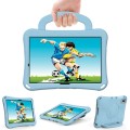 For Samsung Galaxy Tab A9+ 10.95 2023 Handle Football Shaped EVA Shockproof Tablet Case(Light Blue)