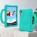 For Samsung Galaxy Tab A9+ 10.95 2023 Handle Football Shaped EVA Shockproof Tablet Case(Mint  Green)
