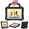 For iPad mini 5 / 4 / 3 /2 / 1 Handle Football Shaped EVA Shockproof Tablet Case(Black)