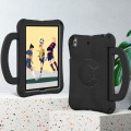 For iPad mini 5 / 4 / 3 /2 / 1 Handle Football Shaped EVA Shockproof Tablet Case(Black)