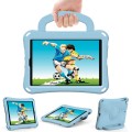 For iPad mini 5 / 4 / 3 /2 / 1 Handle Football Shaped EVA Shockproof Tablet Case(Light Blue)