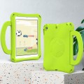 For iPad 10.2 2019/2021/2022 Handle Football Shaped EVA Shockproof Tablet Case(Grass Green)