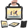 For iPad Pro 11 2018/2020/2021/2022 Handle Football Shaped EVA Shockproof Tablet Case(Black)