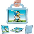 For iPad Pro 11 2018/2020/2021/2022 Handle Football Shaped EVA Shockproof Tablet Case(Light Blue)