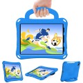 For iPad Pro 11 2024 Handle Football Shaped EVA Shockproof Tablet Case(Blue)