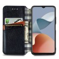 For ZTE Blade A73 4G Cubic Grid Pressed Magnetic Leather Phone Case(Black)