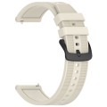 For Xiaomi Watch S3 22mm Textured Silicone Solid Color Watch Band(Starlight)