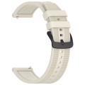 For Xiaomi MI Watch S1 22mm Textured Silicone Solid Color Watch Band(Starlight)