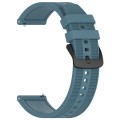 For Garmin Forerunner 255 Music 22mm Textured Silicone Solid Color Watch Band(Rock Cyan)