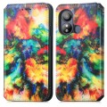 For ZTE Blade L220 CaseNeo Colorful Magnetic Leather Phone Case(Colorful Cloud)