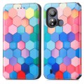 For ZTE Blade L220 CaseNeo Colorful Magnetic Leather Phone Case(Colorful Cube)