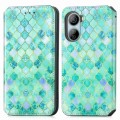 For ZTE Libero 5G IV CaseNeo Colorful Magnetic Leather Phone Case(Emeralds)