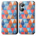 For ZTE Libero 5G IV CaseNeo Colorful Magnetic Leather Phone Case(Rhombus Mandala)