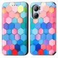 For ZTE Libero 5G IV CaseNeo Colorful Magnetic Leather Phone Case(Colorful Cube)
