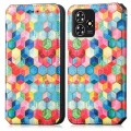 For ZTE Blade A73 5G CaseNeo Colorful Magnetic Leather Phone Case(Magic Space)