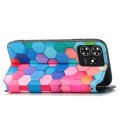 For ZTE Blade A73 5G CaseNeo Colorful Magnetic Leather Phone Case(Colorful Cube)