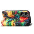 For ZTE Blade A33S CaseNeo Colorful Magnetic Leather Phone Case(Colorful Cloud)