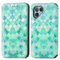 For Fairphone 5 CaseNeo Colorful Magnetic Leather Phone Case(Emeralds)